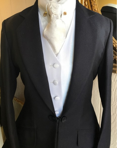 Midnight Navy Pin Dot suit