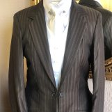 Milk Chocolate Stripe Ready to Wear Suit