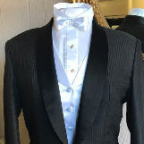 Black and white tux tone on tone