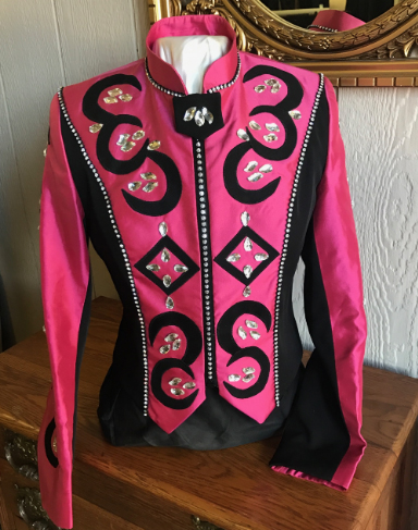 pink and black Western Jackets