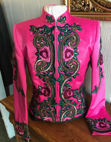 hot pink floral Western Jackets